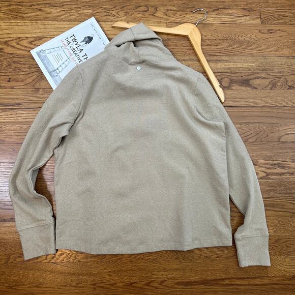 Calia High Turtleneck Long Sleeve Neutral Beige Top - Picture 9 of 9